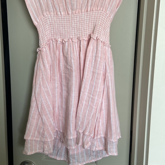 Rails Pink Linen Dress Size XS - Picture 3 of 5